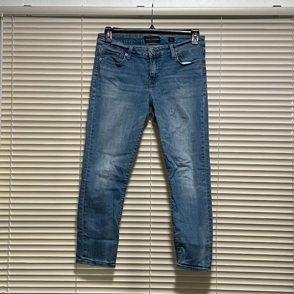 Lucky Brand Straight Medium Wash Lolita Crop Jeans Size 29